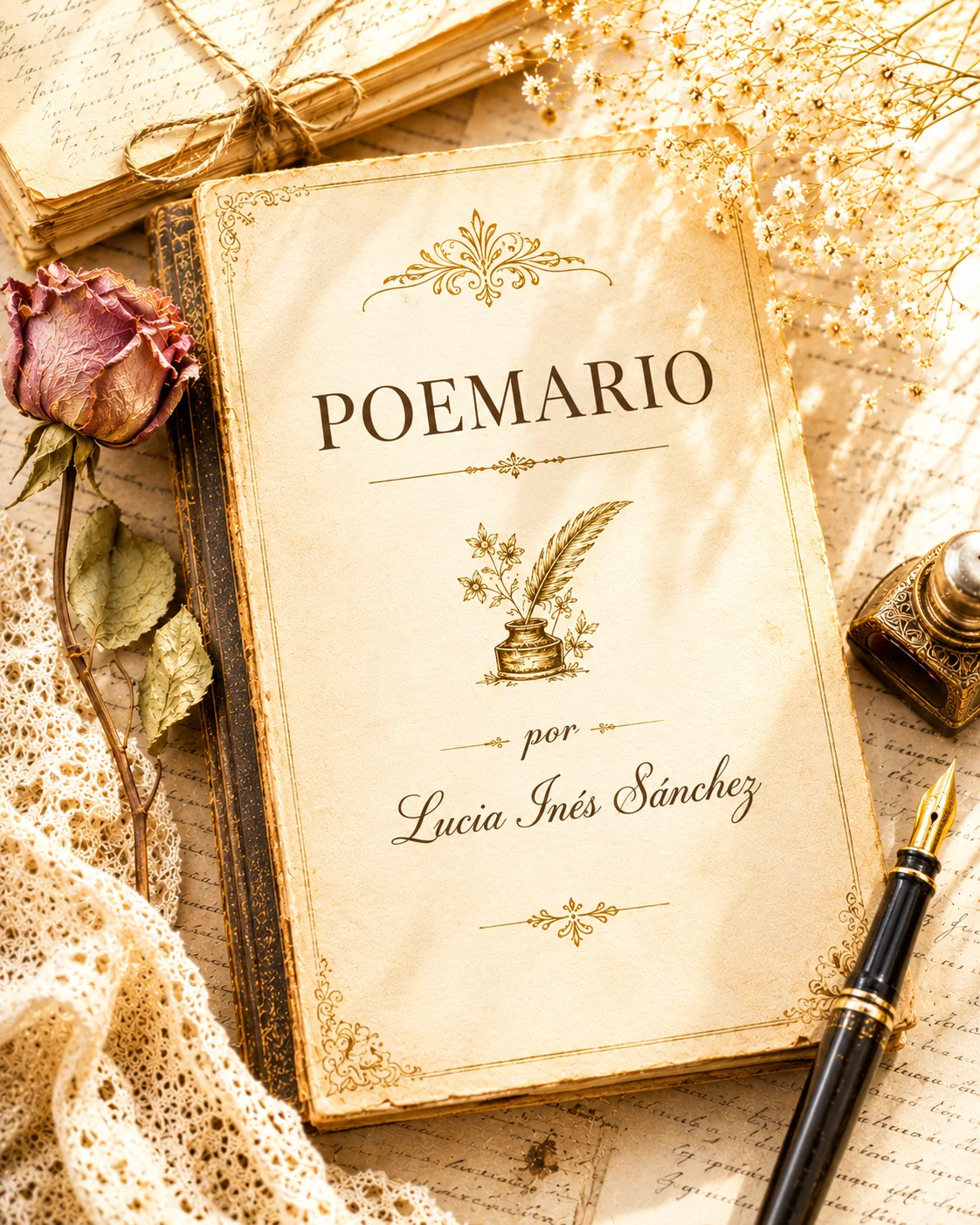 Ilustración vintage para Poemario