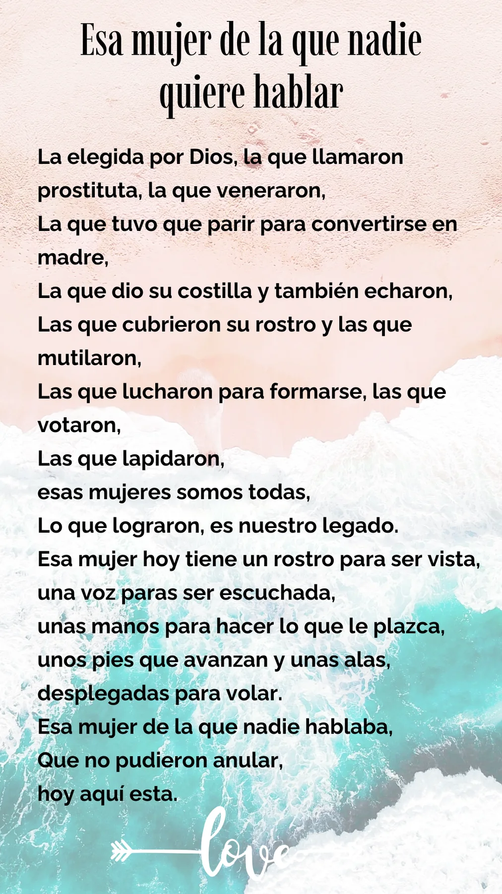 Esa mujer de la que nadie quiere hablar